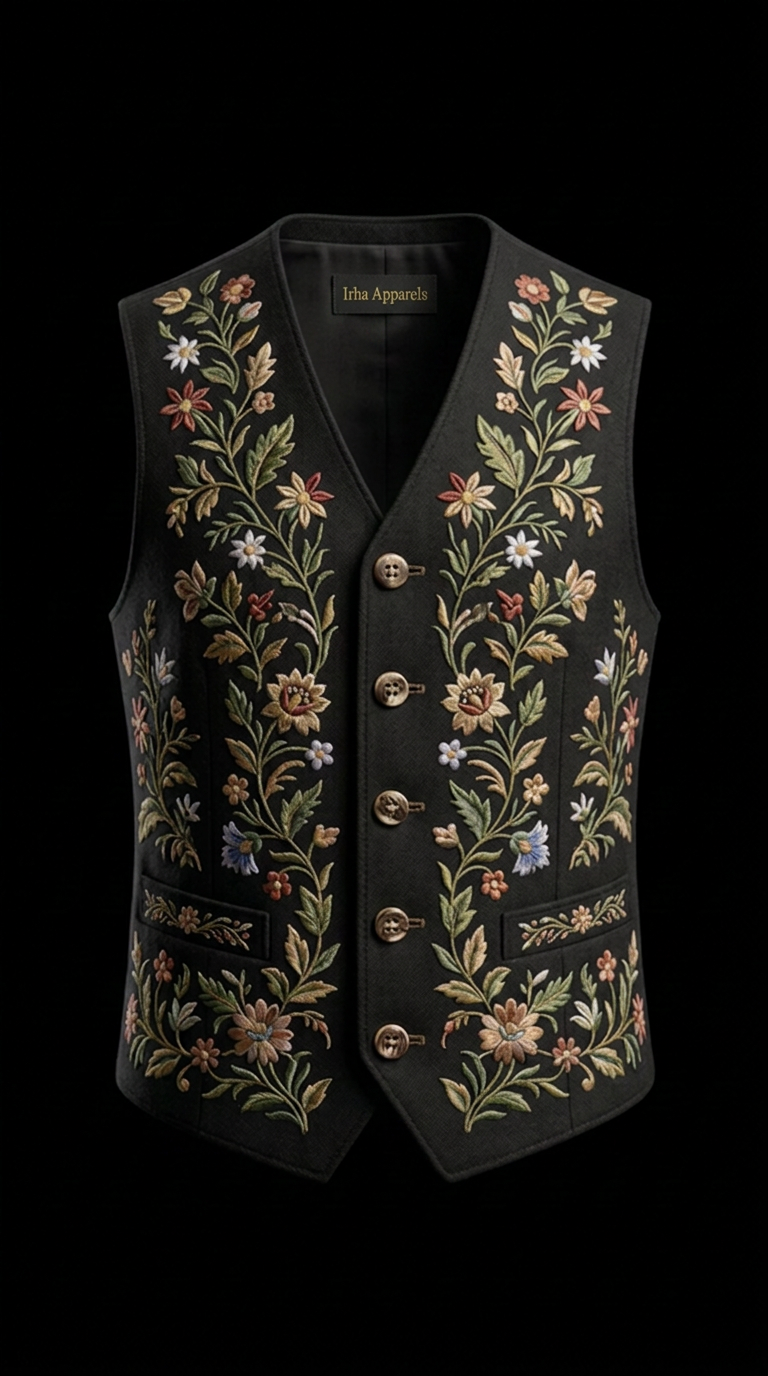 Bavarian Embroidered Vest